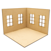3 sided 1:12 Scale Room Box; Diorama; Miniature scene; Single Room; Miniature Scene Box