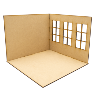 3 sided 1:12 Scale Room Box; Diorama; Miniature scene; Single Room; Miniature Scene Box