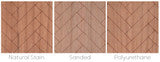 (Herringbone Pattern) Real Wood Dollhouse Flooring Sheets 18" x 12" x 1/32