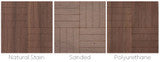 (Parquet  Pattern) Real Wood Dollhouse Flooring Sheets 18" x 12" x 1/32