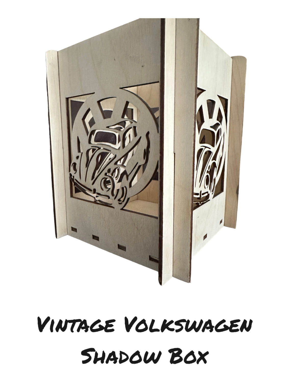 VW Vintage Beetle Shadow Box